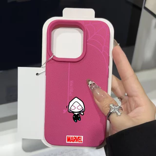 เคสไอโฟน 17 11 สำหรับ IPhone 16 XR 13 16 11 15 12 14 Pro Max XS X Max 16 7 15 8 Plus คู่รักการ์ตูนสไปเดอร์แมนอินเทรนด์