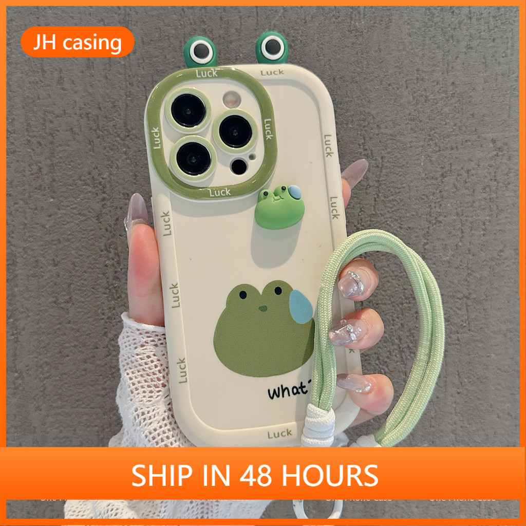 IPhone 16/15/14/13/12/X Creative Anti-Fall Case สายซิลิโคนอ่อนนุ่มสําหรับ 11/SE/7/8 Plus RLPFK168