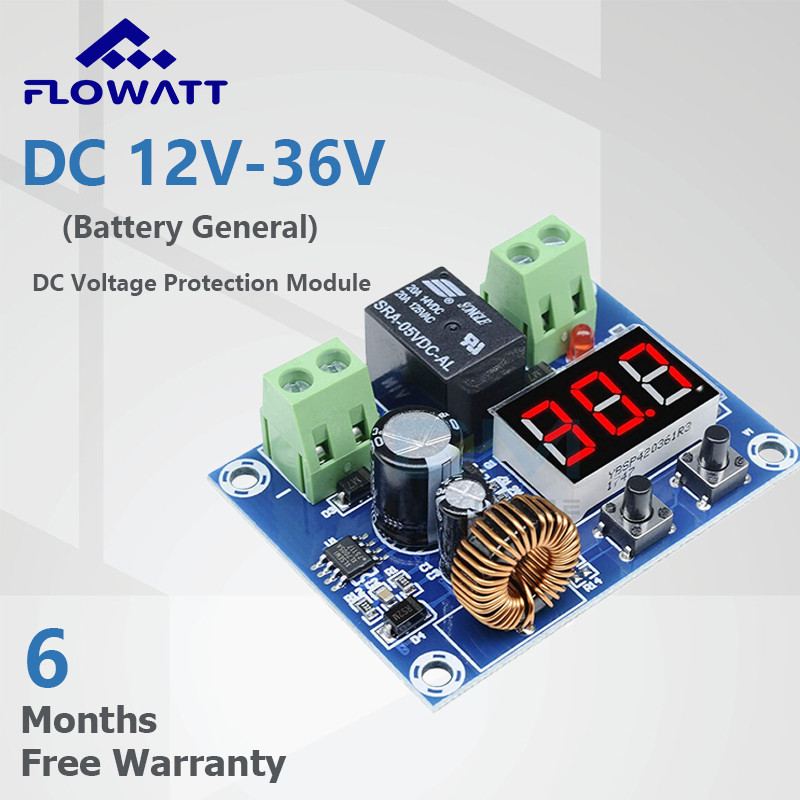 PowMr Low Full Cut Per แรงดันไฟฟ้า DC 12-60V แบตเตอรี่โมดูลวงจรต่ําตัดโมดูลต่ําตัด DC โมดูลป้องกันแรงดันไฟฟ้า XH-M609