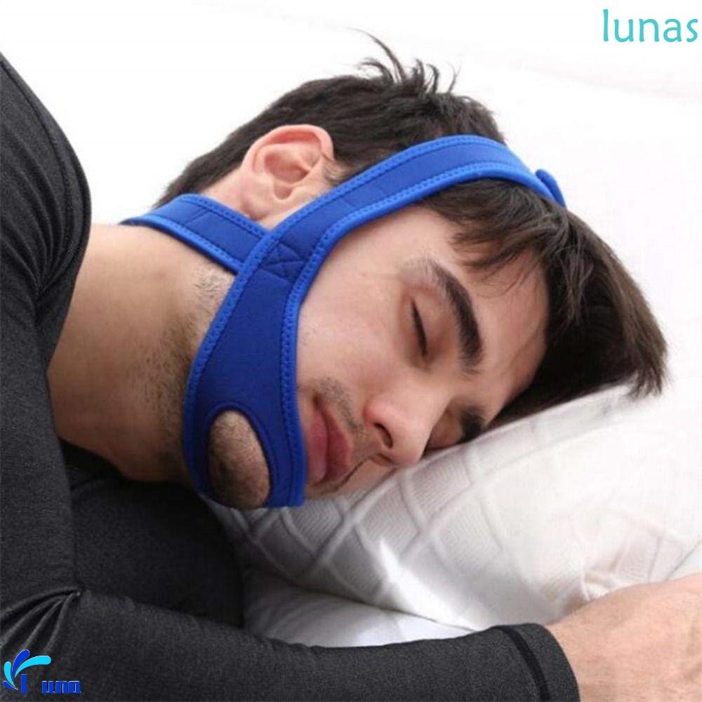 LUNASOL Anti-snore Band, Jaw-Lord ปรับหยุดกรนสายรัด, Sleep Guard Chin Apnea Neoprene Breathable Sleep Close เข็มขัดปากป้องกัน Jaw Dislocation
