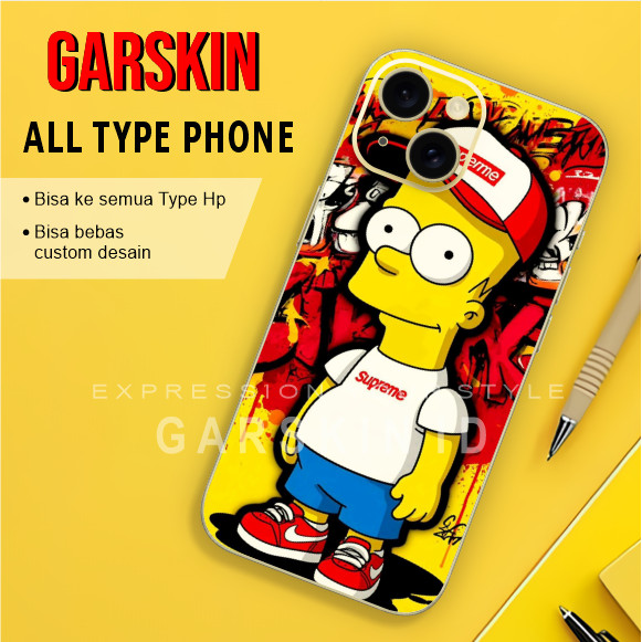 SIMPSON สติ๊กเกอร์ HP Garskin แบบกําหนดเอง | ซีเจ อุปกรณ์ป้องกันตัวมือถือครบชุด