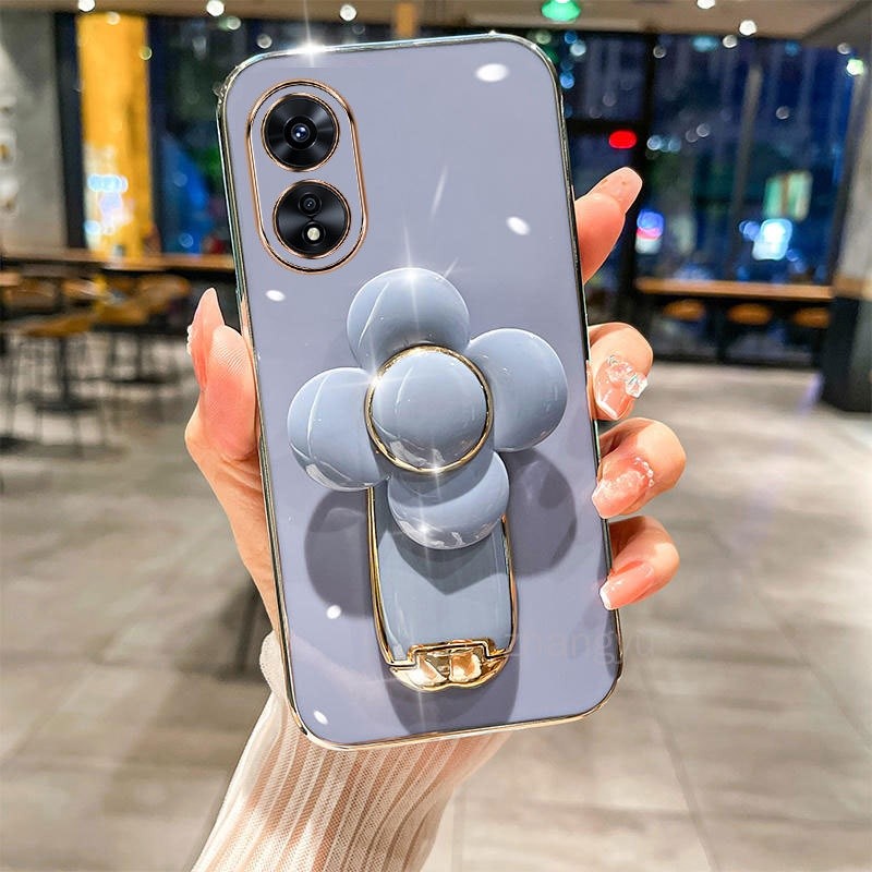 ปลอก OPPO A17 A97 A78 5G OPPO RENO 8T 4G 8T 5G A1 PRO TPU 3D Windmill BracketBracketเคสโทรศัพท์UltraบางElectroplated Smooth Soft Case Shock proofฝาครอบกันชนเคสโทรศัพท์ - รูปที่ 3