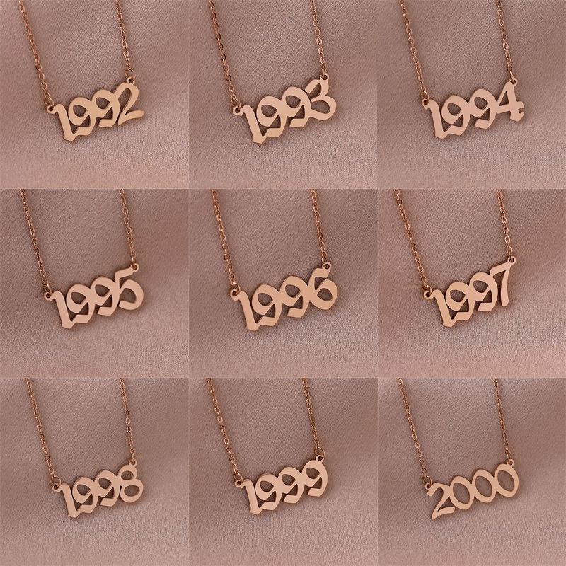Uuu17 Clavicle Chain หรูหรา Non-Fade ปีของขวัญวันเกิด High-End สร้อยคอไทเทเนียมเหล็กเครื่องประดับ Ni