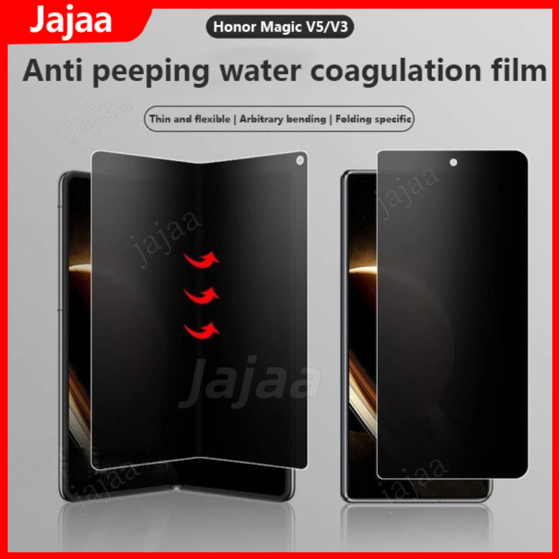 Anti-ความเป็นส่วนตัว Soft TPU Hydrogel ฟิล์มสําหรับ Honor Magic V5 V3 Vs3 V2 RSR 5G Anti-Peeping ฟิล์มป้องกันหน้าจอ