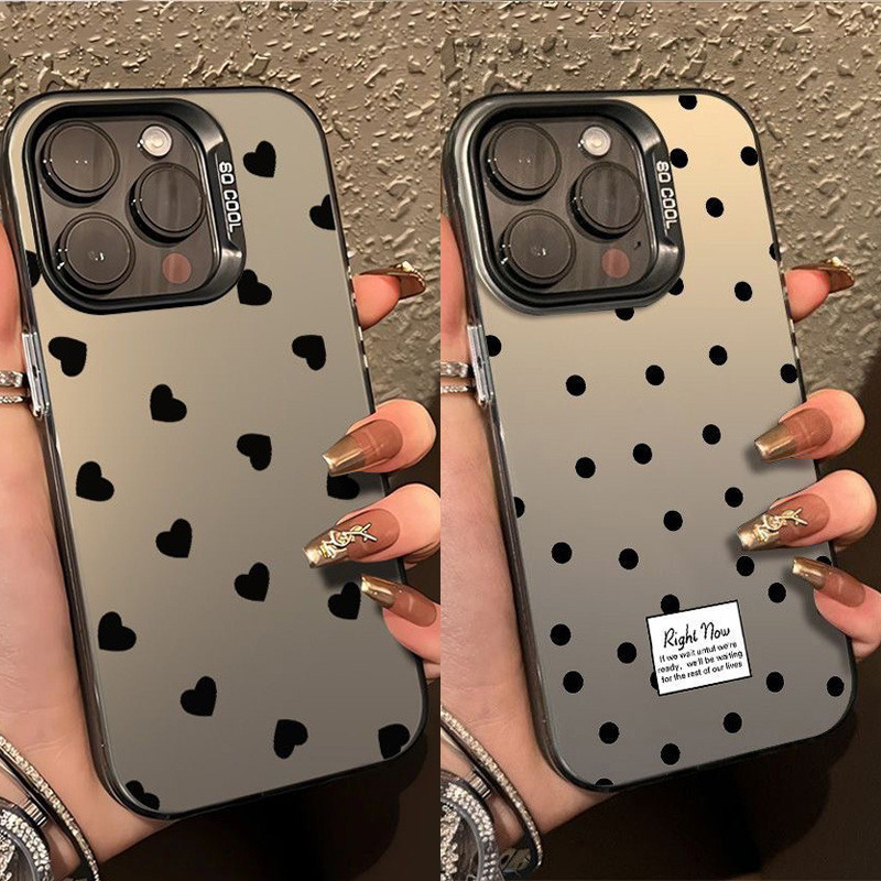 เหมาะสําหรับ iPhone 16, 13, 11, 12, 14, 15 Pro Max ใหม่สี Dot iPhone 11 เคสโทรศัพท์ IMD Soft Case Sh