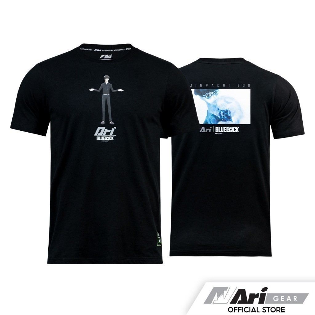 2025 fashion Ari X Blue Lock Ego Tee-black/grey/white T-shirt Black