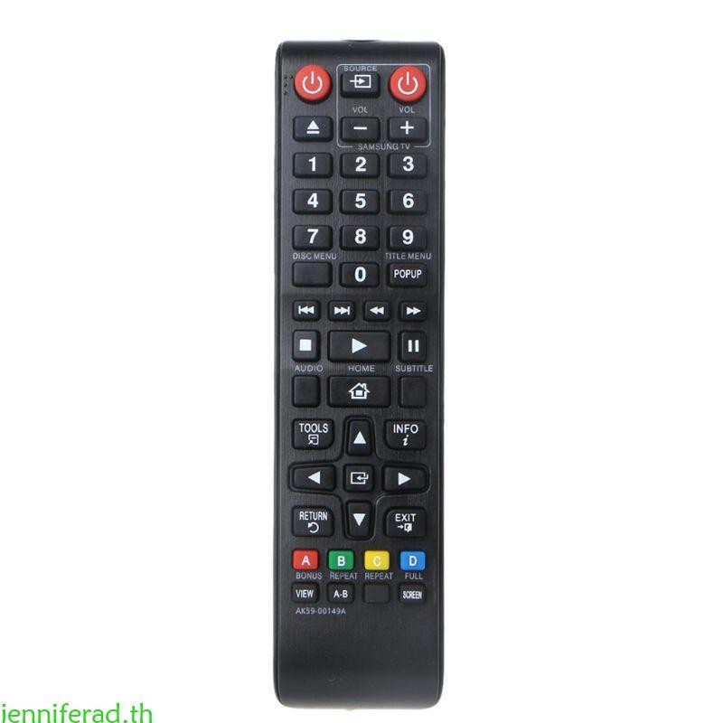 Jenniferad รีโมทคอนโทรล AK59-00149A สําหรับ DVD BluRay Player BD-F5100 BD-FM51 BD-FM57C BD-H5100 BD-