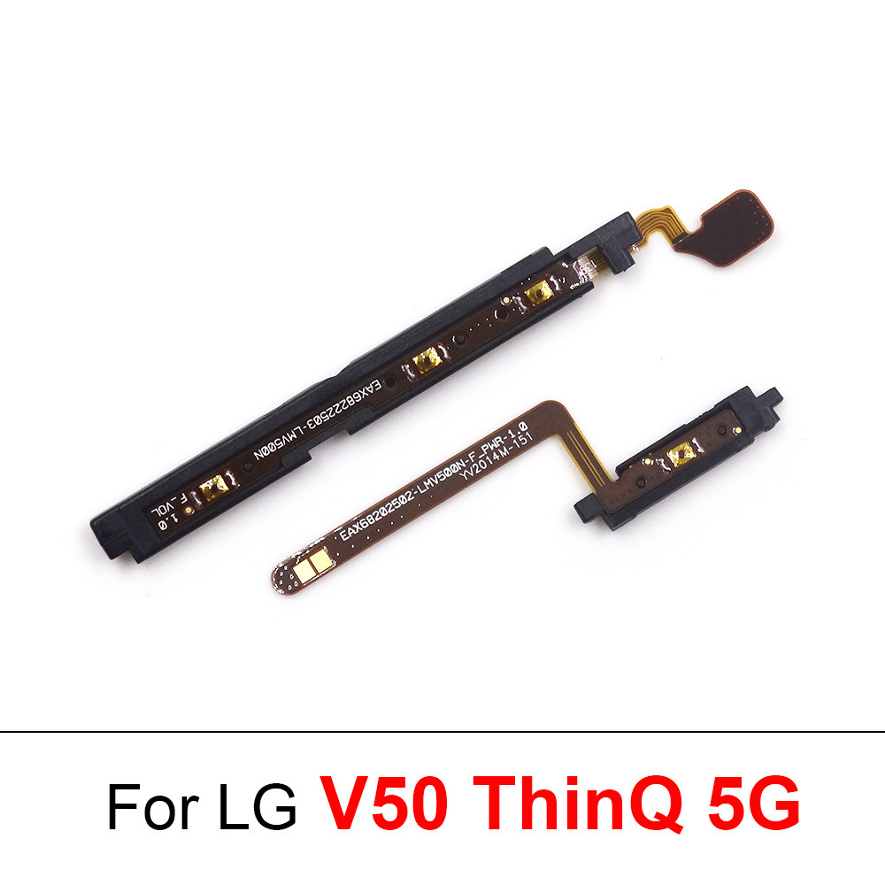 On Off Key Ribbon Power Volume ปุ่มด้านข้าง Flex Cable สําหรับ LG V50 ThinQ 5G LM-V500EM LM-V500N LM