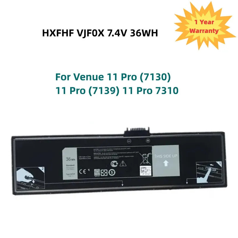 HXFHF 4865mAh Laptop Battery For Venue 11 Pro (7130) 11 Pro (7139) VJF0X VT26R XNY66 451-BBGR 451-12