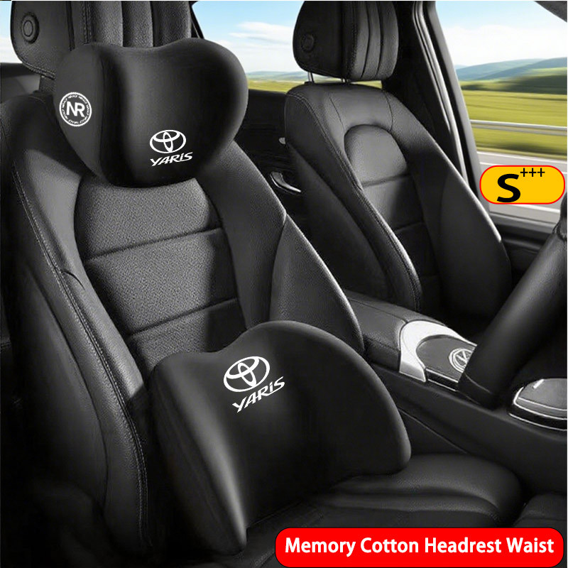 Toyota Car Headrest Lumbar Support Pad Drivers Seat Support สําหรับ Toyota Yaris G3 XP130 XP150 G4 X