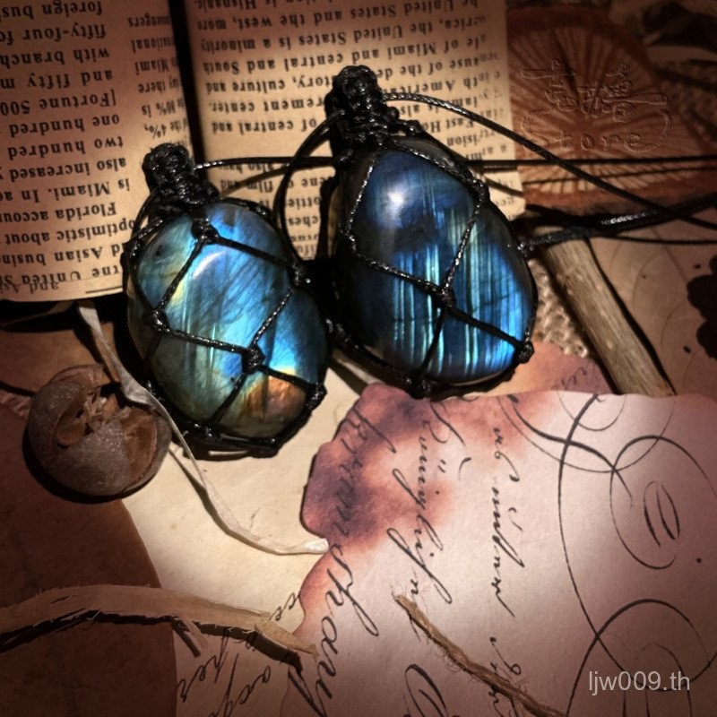 สร้อยคอมูนสโตนธรรมชาติ แบบหยาบสำหรับมิตรภาพ ราคาประหยัดและสวยงาม Cthulhu MUHR