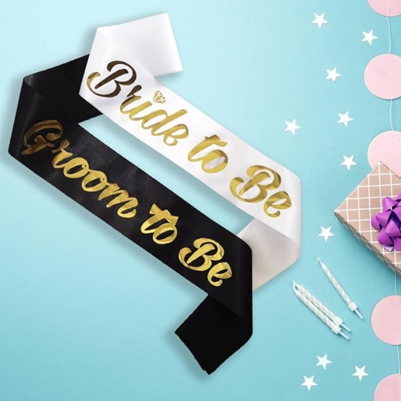 Bride-to-be และ Groom-to-be 2 ชิ้น - สําหรับต้อนรับงานแต่งงานของผู้หญิงเดี่ยว - แหวนหมั้น