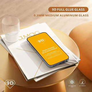 ฟิล์มกระจก iPhone เต็มจอ 9D ของแท้ iPhone 16 16PROMAX 14 13 12 15 11 11 pro XR X 8 7 PLUS รุ่นกาวเต็มแผ่น ไม่มีขอบขาว