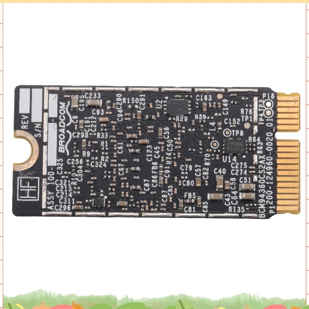 BCM94360CS2 การ์ด Wifi ไร้สาย 4.0 802.11Ac Hackintosh MacOS สําหรับ Air 11 นิ้ว A1465 13 นิ้ว A1466 