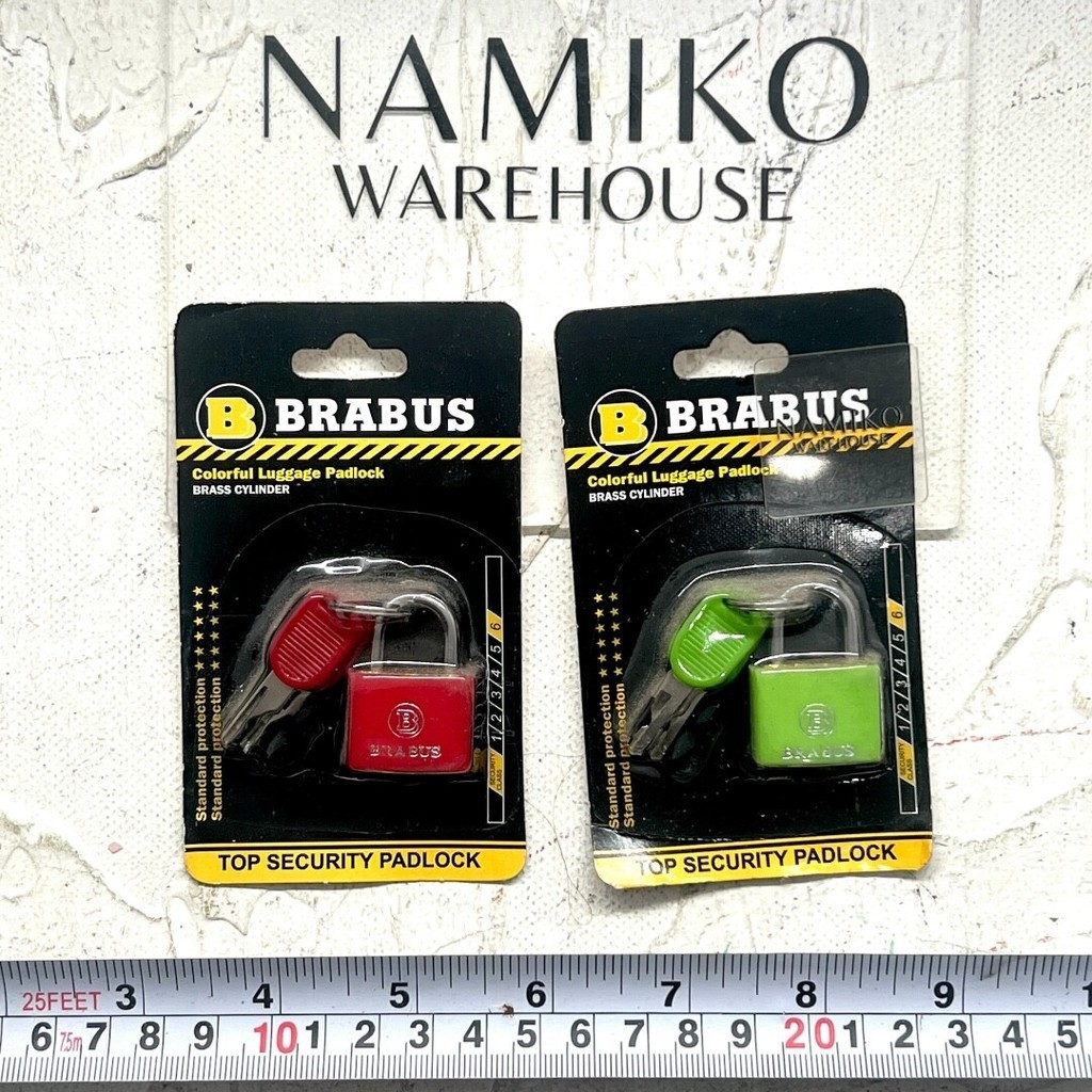 WHOLESALE 24 ชิ้น BRABUS Padlock สําหรับกระเป๋าเดินทาง ตู้โชว์ 20 มม. NAMIKO WAREHOUSE
