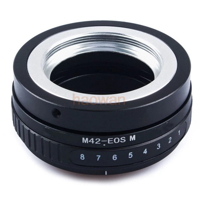 M42-eosm เอียงอะแดปเตอร์แหวนสําหรับ m42 42 มม.เลนส์ canon eosm EF-M eosm/m1/m2/m3/m5/m6/m10/m50/m100