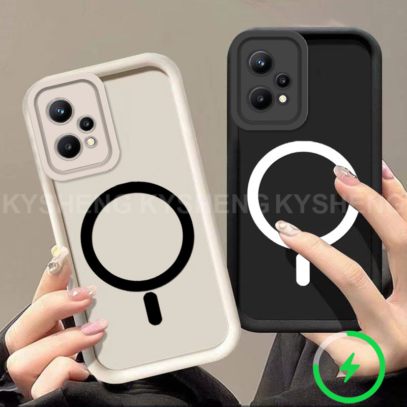 สําหรับ OPPO A36 4G A76 4G A96 4G เคสโทรศัพท์ชาร์จแม่เหล็ก Simple anti drop ถุงลมนิรภัยซิลิโคน TPU soft shell 012