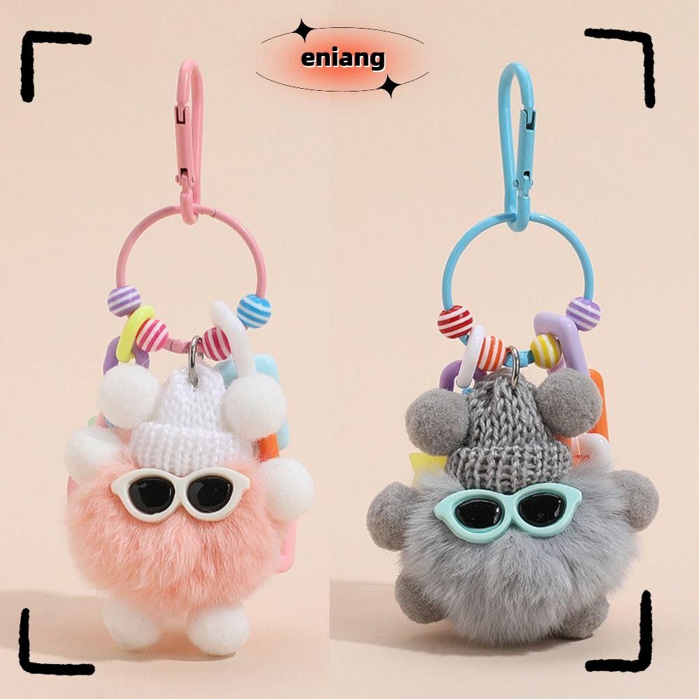 พวงกุญแจคู่รัก ENIANG, คนรัก Kawaii Elf Rex จี้ผมกระต่าย, แฟชั่นน่ารัก Diy Creative จี้ห้อยกระเป๋า