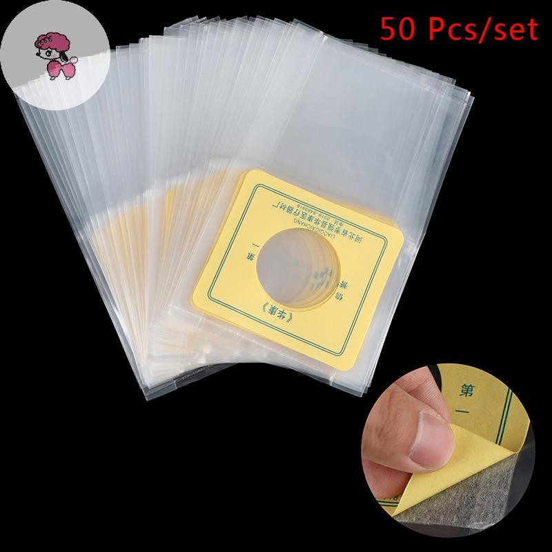 GRL 50 ชิ้น Colostomy กระเป๋า Ostomy Stoma ตัดระบบกระเป๋าทิ้ง TH