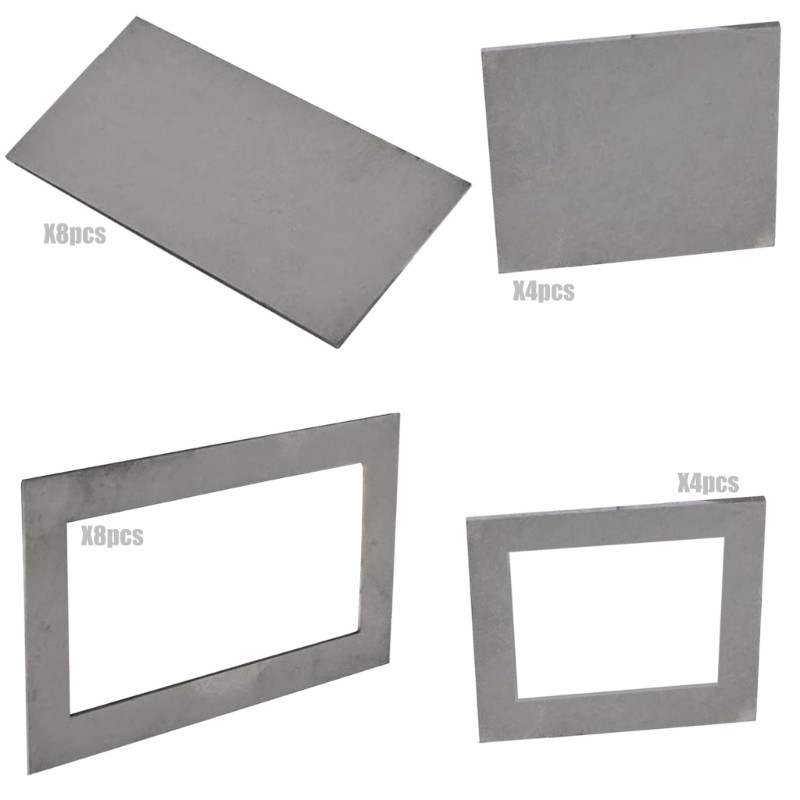 HL 24 ชิ้นฝึกเชื่อมแผ่นเหล็กสําหรับ MIG TIG Gas Brazing Training