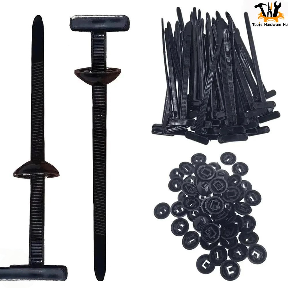 20/50/100 ชิ้นไนลอน Universal Cable Tie Buckle, สวมใส่ Heavy Duty Self-locking Zip Ties อเนกประสงค์สายพลาสติก