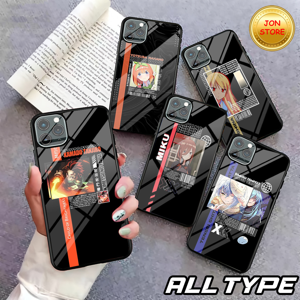 HP ( JL 28 ) Softcase Glossy ANIME MOTIF สําหรับ IPHONE 7 7+ IP 8 8 PLUS X XR XS MAX 11 11 PRO MAX 1