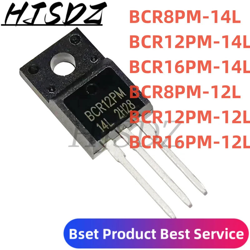 1-5PCS BCR12PM-12L BCR16PM-12L BCR8PM-12L BCR8PM-14L BCR12PM-14L BCR16PM-14L TO-220F Field-effect ทร