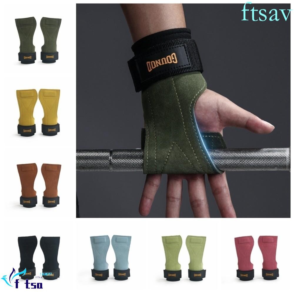 SWIFTSAVER 1 คู่แผ่นยกน้ําหนัก, Cowhide Heavy Duty Deadlift Power Straps, พยุงข้อมือ Anti-Slip ปรับทนต่อการสึกหรอฟิตเนสถุงมือข้อมือ Pad Power Lifting
