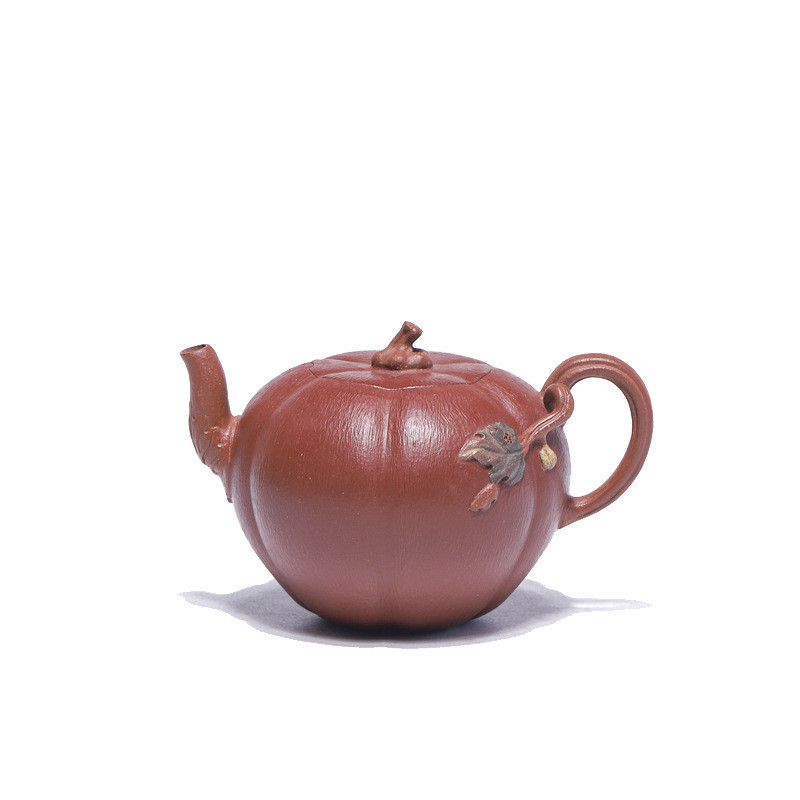 แร่ดิบส่วนโคลนผงเยื่อกระดาษทําด้วยมือทั้งหมดยางบางหม้อฟักทอง 210cc กาน้ําชา Bionicware ชุดชา Yixing 