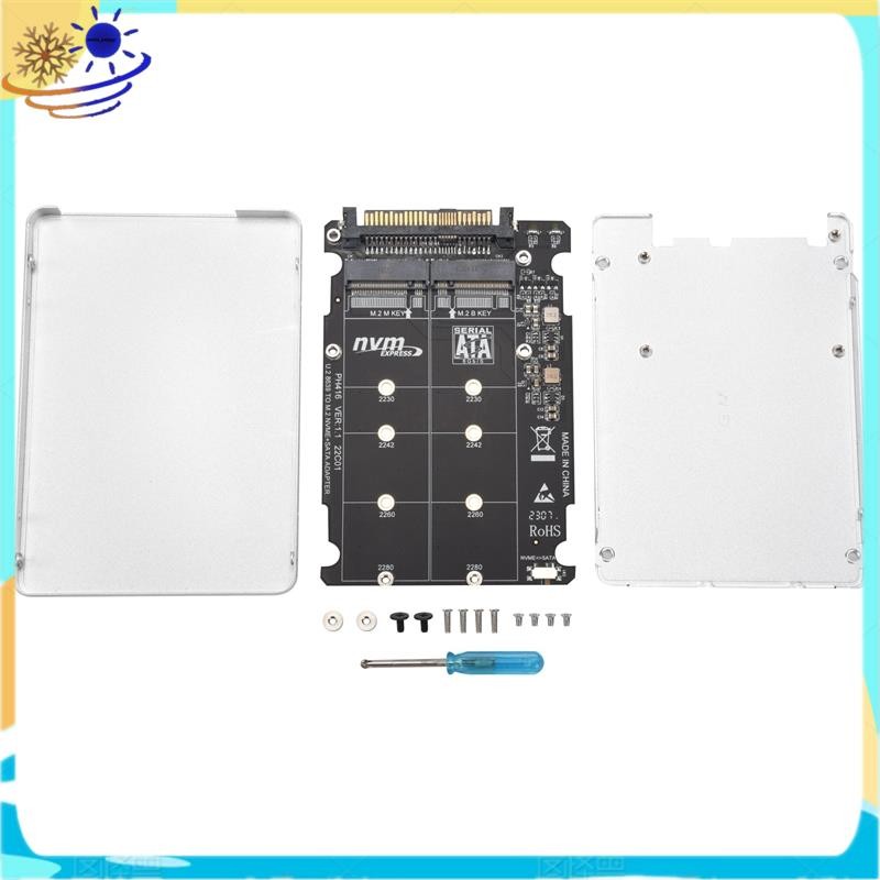 M.2 SSD ถึง U.2 อะแดปเตอร์ 2in1 M.2 NVMe และ -Bus NGFF SSD ถึง PCI-E U.2 SFF-8639 อะแดปเตอร์ PCIe M2