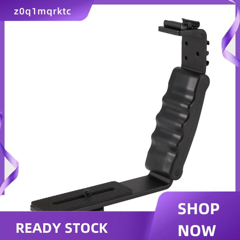 z0q1mqrktc Photo Flash Video Camera Grip Handle L Handle 2 มาตรฐานด้านข้าง Hot shoe Mount the holder