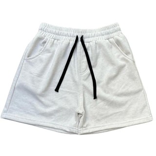 Plain Cotton Terry Jogger Sweat Shorts for Men, French Fabric