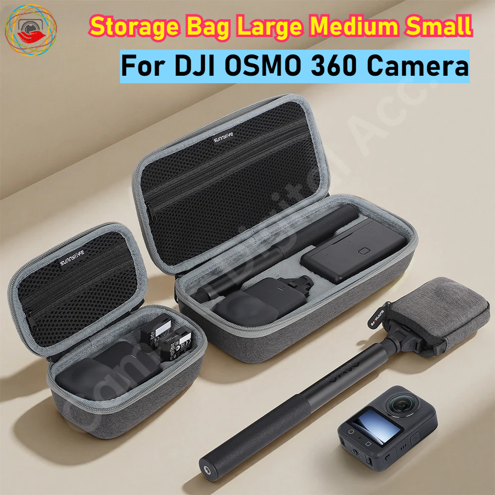 กระเป๋าถือสําหรับ DJI Osmo 360 / Standard Combo Action Camera กระเป๋าเก็บ EVA สําหรับ DJI OSMO 360