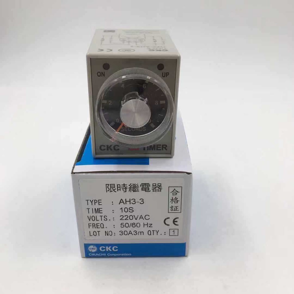 ของแท้ CKC Songling Shiyan cikachi รีเลย์เวลาจํากัด IC TIMER AH3-310S 220VAC