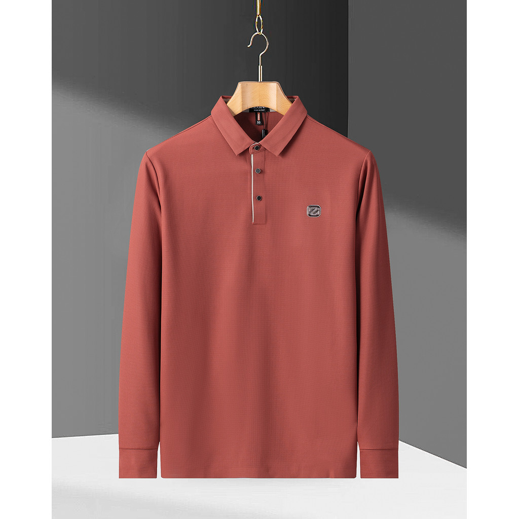 เสื้อยืดแขนยาว House of Smith แบบ Yardman Waffle Henley สีดำ