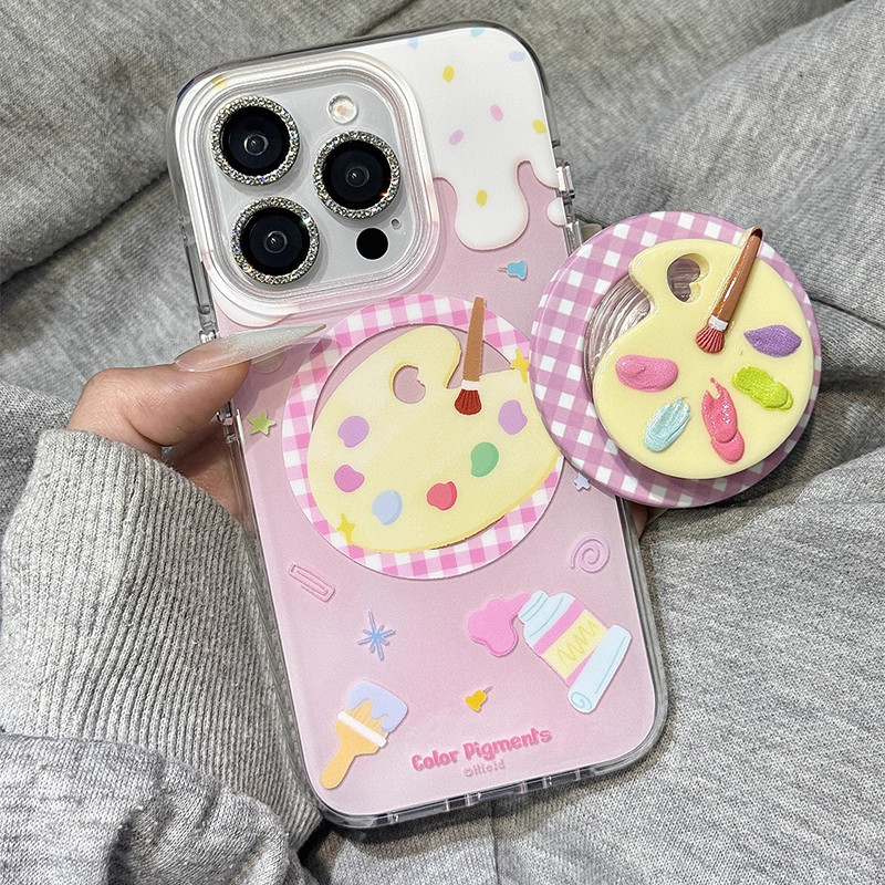 Creative Poached Egg Magnetic Bracket Samsung S25 edge S24 S23 S22+S21 S20 FE Note20 Ultra เคสโทรศัพท์