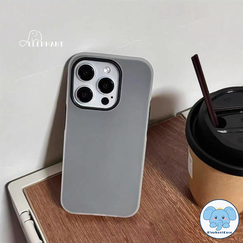 เคสกรอบรูปเรียบง่ายสีลูกกวาด เข้ากันได้กับ IPhone 17 air 11 16 13 15 14 12 Pro Max 8 16 15 7 Plus XR X XS เคสไอโฟน 15 ราคา ถูกที่สุด ดีลบีเคเค แกลเลอรีภาพที่ 2