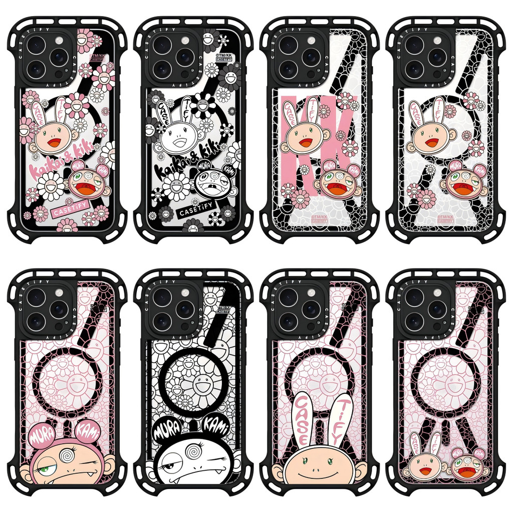 TAKASHI MURAKAMI เคสโทรศัพท์แบบแม่เหล็ก, Ultra Bounce สําหรับ iPhone 16 17 Pro Max, ฝาครอบปลอกป้องกันการตกแบบแข็ง