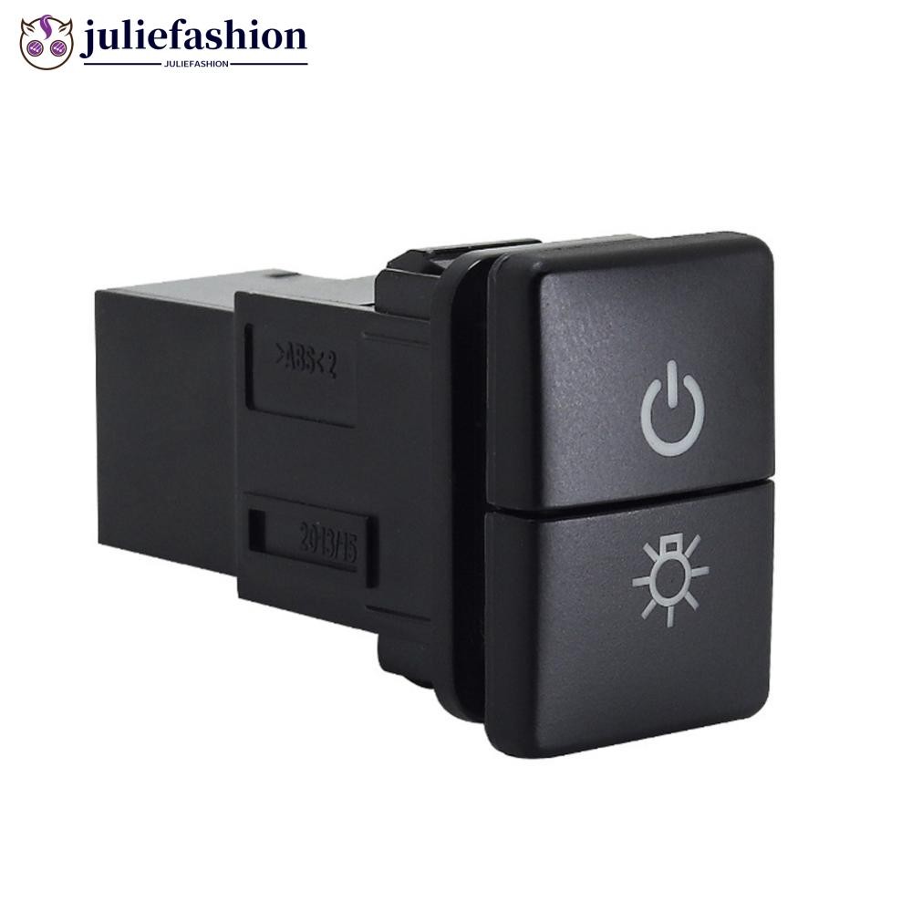 JULIEFASHION 1 PC Dual Keys Switch Dual Switch Fog Light Daytime Running Light DRL ปุ่มสวิทช์สําหรับ