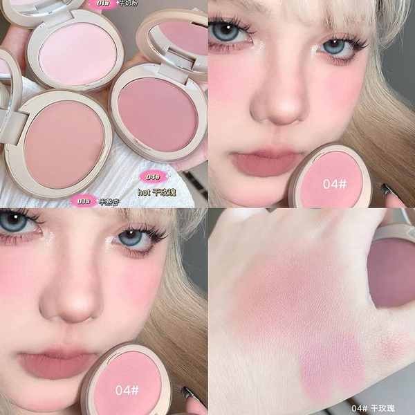 canmake blush bwb blush oh my blush กุหลาบแห้งเย็น! จานบลัชออนสีเดียวผงพีชนมแอปริคอทขยายตัวซ่อมแซมตา