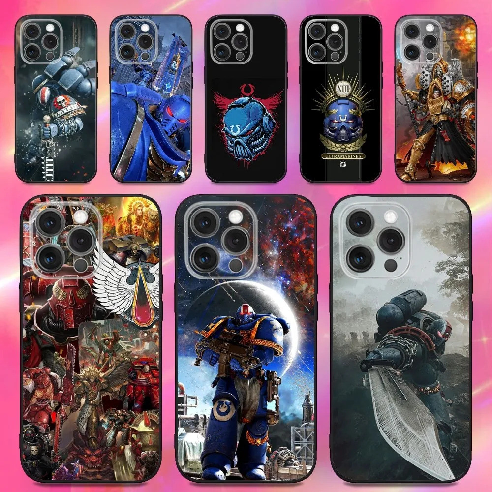 TP-1 Blood Angels W-Warhammeres Titus เคสโทรศัพท์สําหรับ iPhone 16, 17,15,14,13,12,11,Pro,Max,Plus,X