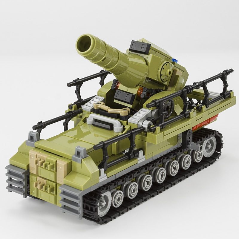 เยอรมัน Karl Mortar KV44 Heavy Duty Tank Tiger Air-Proof รถหุ้มเกราะ Gustav รถไฟ Cannon ประกอบ Build