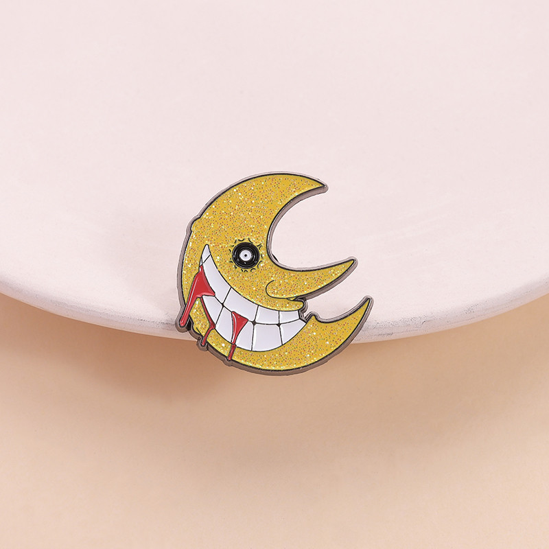 เข็มกลัดการ์ตูน Soul Eater Moon แบบเคลือบ ของขวัญพิเศษสำหรับแฟนพอดี ใช้ได้ทั้งตกแต่งเสื้อผ้าและกระเป๋าเป้