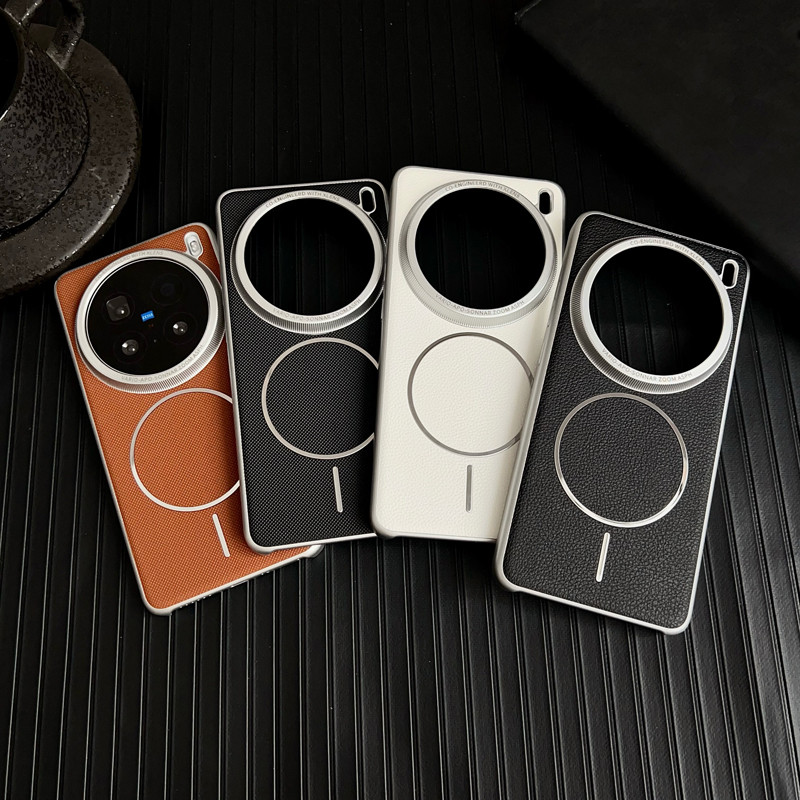 สําหรับ OPOO ค้นหา X8 Pro, X8 Ultra, X8s กรณี ELVEV คุณภาพสูง PU หนัง Hard PC ดูดฝาครอบโทรศัพท์