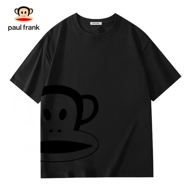 เสื้อยืด paul frank แบบคลาสสิก พิมพ์ลายคอกลม แขนสั้น สำหรับทุกเพศ ทำจากฝ้ายบริสุทธิ์ 100%