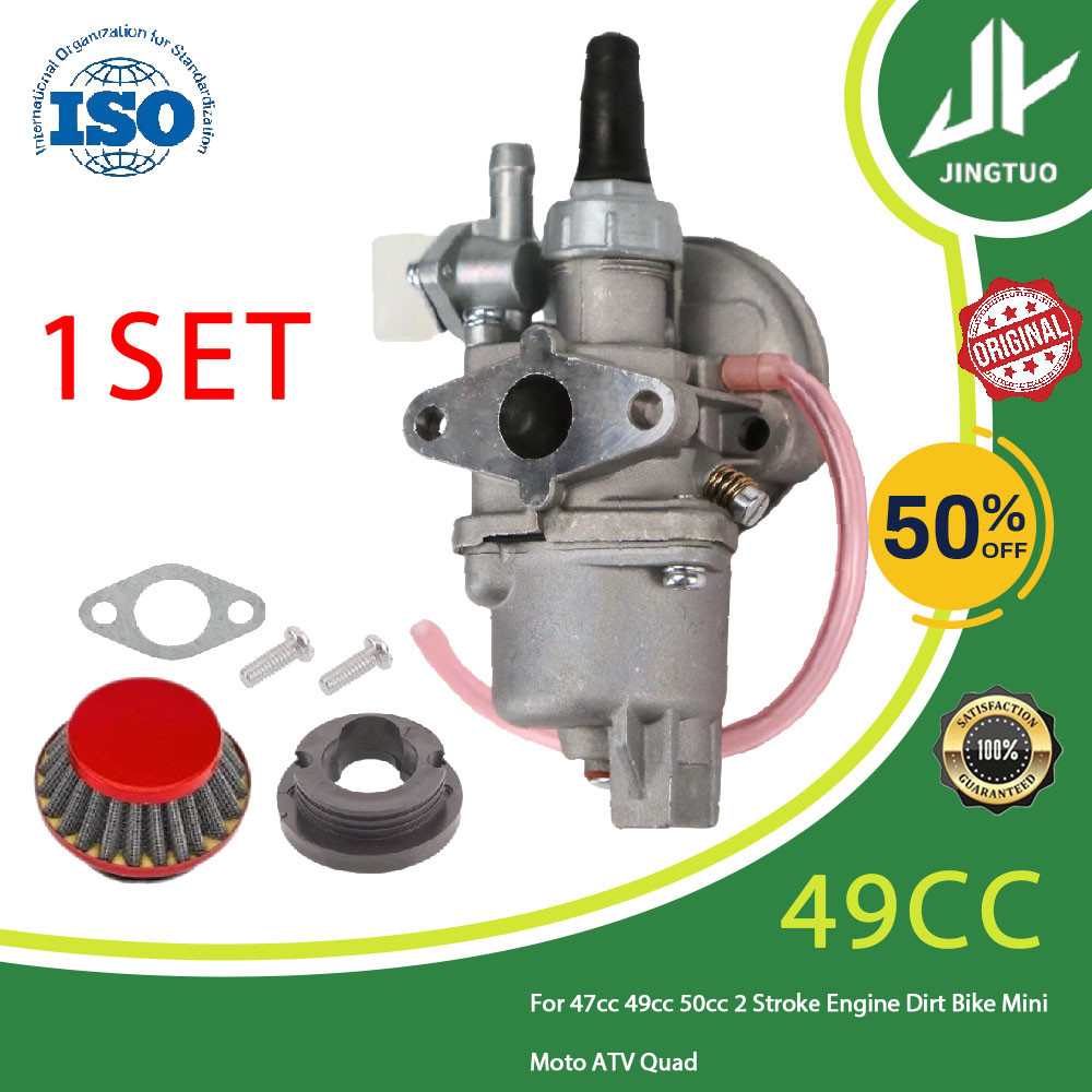 47cc 49cc 50cc คาร์บูเรเตอร์สําหรับ 2 จังหวะเครื่องยนต์ Dirt Bike Mini Moto ATV Quad