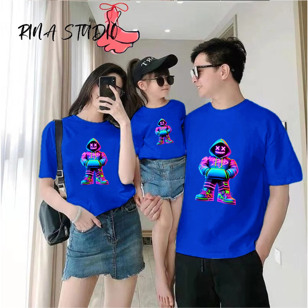 เสื้อยืดพิมพ์ลาย RINA STUDIO Roblox ขนาด 90-XXL เหมาะสําหรับครอบครัว