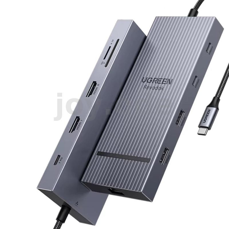 UGREEN CM866 10 In 1 Type-C Docking Station อะแดปเตอร์ USB พร้อม 4K60Hz HD / 10Gbps USB-A&C3.2 / 5Gb
