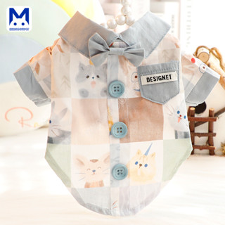 ฤดูใบไม้ผลิฤดูร้อนบางสไตล์สุนัขแมวเสื้อสุนัขขนาดเล็กเท็ดดี้ส…