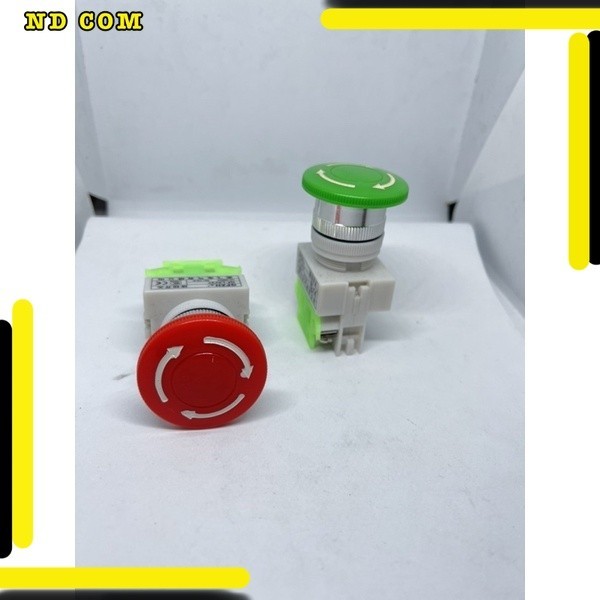 สุดคุ้ม! สวิตช์ดอกเห็ดกดหมุนคลายขนาด22-25มิลgf-LAY37.  รุ่นno10a รับไฟถึง660vสินค้าพร้อมส่ง จากไทย